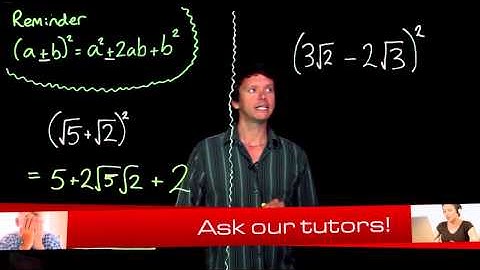 491 Expanding brackets with surds