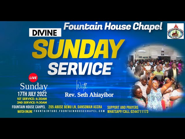 ⁣Sunday July 17th,2022:((( Live ))) Divine 1st Service with Rev. Seth Ahiayibor