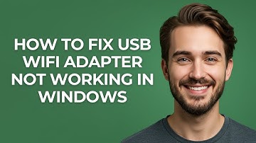 How To Fix USB WiFi Adapter Not Working In Windows - GUIDE!