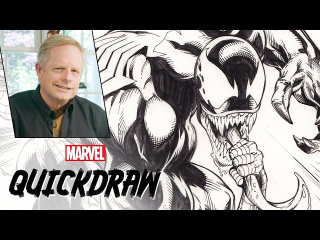 Mark Bagley draws Spider-Man & Venom | Marvel Quickdraw class=