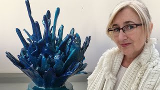 How I created resin water splash sculpture