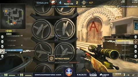 NiP f0rest Quad Kill and Insane 1 vs 2 Clutch vs Virtus Pro | Mirage | HD