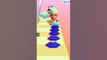 Lips Stack Run Master Game #83 #lipstick #shorts #games