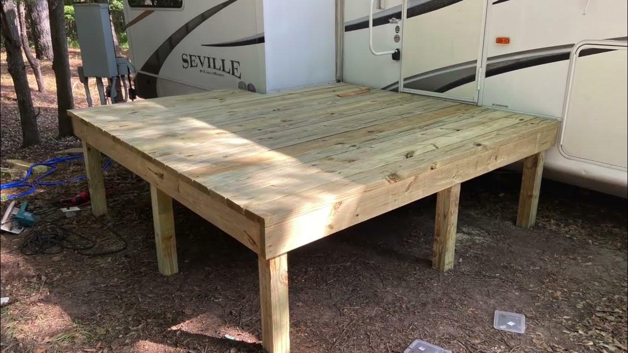 How To Build RV Deck For Under 500 DIY YouTube