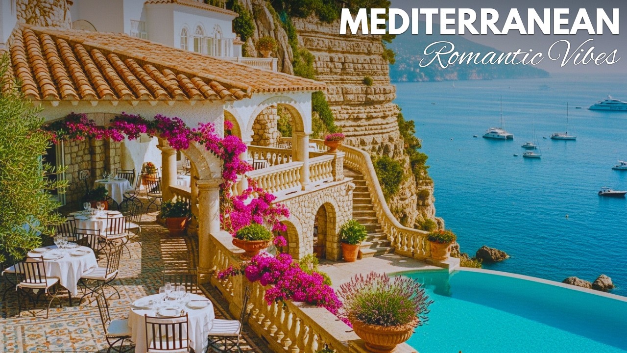🇮🇹 Italian Atmosphere & Mediterranean Melodies 🎶 Peaceful Tides & Tranquil Coastal Scenery 🌊🏛️