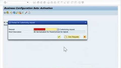 PowerConnect Business Configuration Sets: Activation