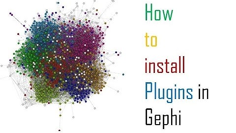 How to install plugins in Gephi