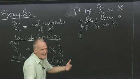 Topology (MTH-TOP) Lecture 1