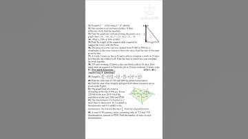 8th std maths // half yearly exam model question paper 2022 // @arifideastamil1569