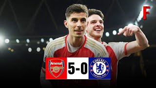 Arsenal vs Chelsea 5-0 All Goals \& Extended Highlights
