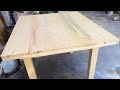 como hacer mesa de madera fácilmente y con poca herramienta