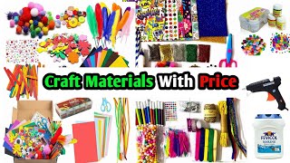 Craft  Materials With Price / My art and craft Materials With Price /. Craft Stationary items