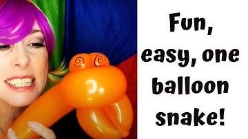 Quick one balloon snake tutorial 🐍