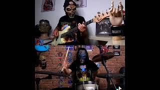 #RimeOfTheAncientMariner by Iron Maiden 🤘! (Shorts 7 to 11 / Drums + Bass) #CanIPlayWithEddie 🤘🥁