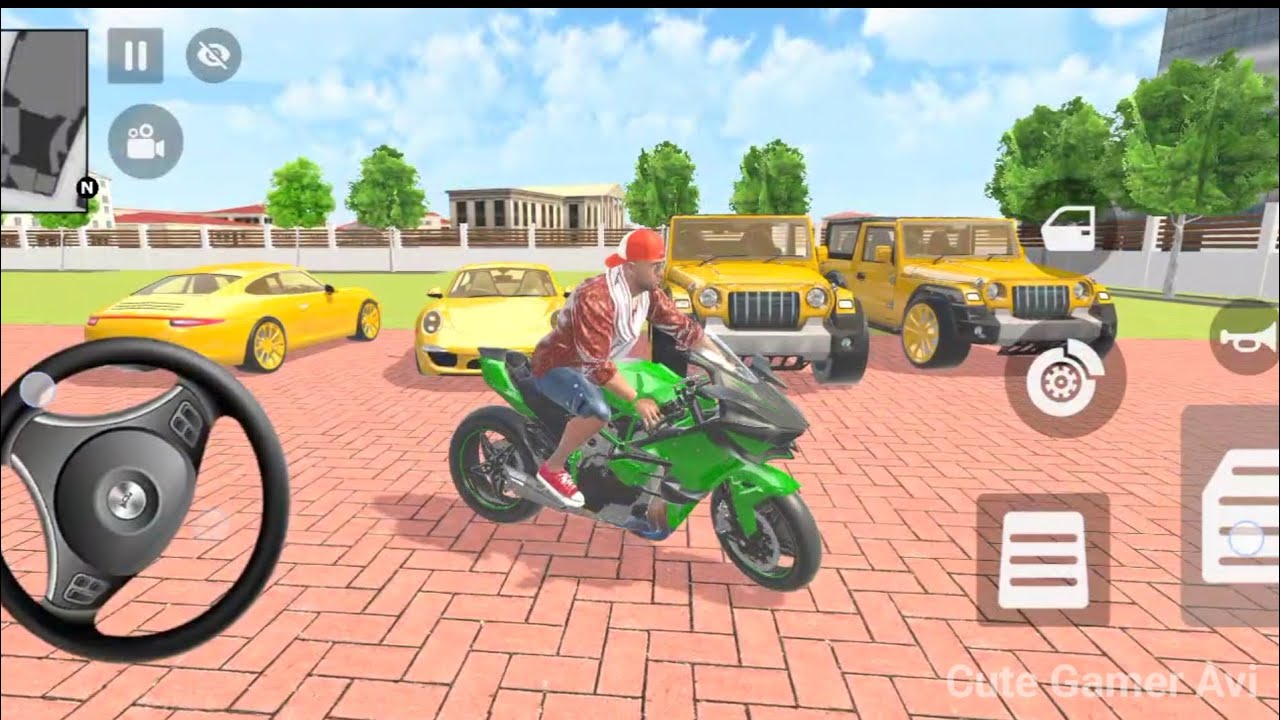 🎮Franklin order by2️⃣Golden Thar and2️⃣ SuperCar Indian🇮🇳 bike Thief Auto simulator🎮 CuteGamerAvi#12
