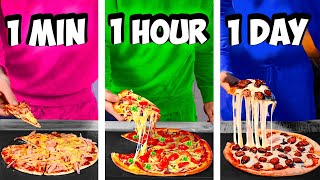 1 Minute vs 1 Hour vs 1 Day Pizza by VANZAI