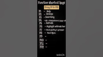 Shortcut #Function keys from #F1 to F12 #computer #shorts #functionkeys #viral #shortvideo #tricks