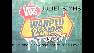 Juliet Simms, interview 8 at Vans Warped Tour, 25th Anniversary