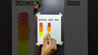 Doms vs camel vs Faber castel/Oil pastels review #shorts screenshot 1