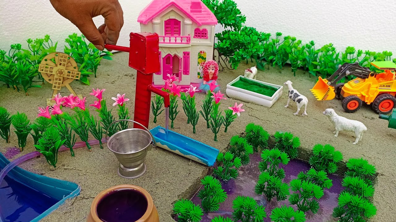 How to make mini hand pump supply water pump !! science project