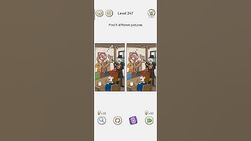 Brain Out Level 247🧐| Brain Out🤔| Find 5 Different Pictures #brainout #different #learningvideos