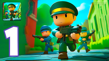 Loot & Shoot Gameplay Walkthrough Part 1 - Tutorial Army Soldier War Battle (Android,iOS)