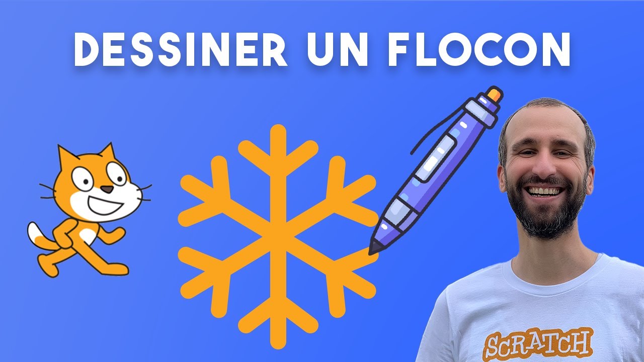 Comment dessiner un flocon de neige sur Scratch [Tutoriel] - YouTube