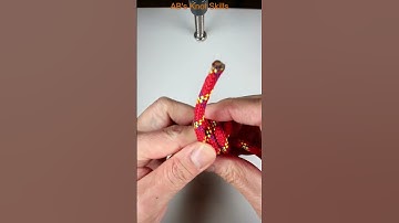 Tying the Scaffold Knot to a carabiner #shorts #knot