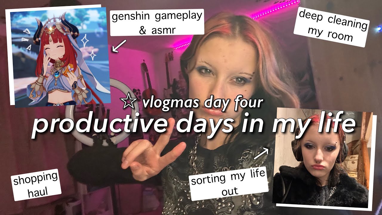 VLOGMAS DAY 4! ⛸️ productive homebody vlog | running errands, self care, cleaning and genshin