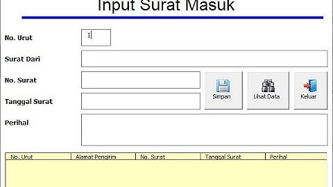 Aplikasi Surat Masuk
