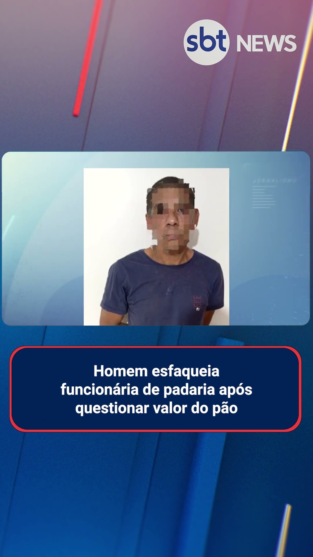 Homem esfaqueia funcionária de padaria após questionar valor do pão