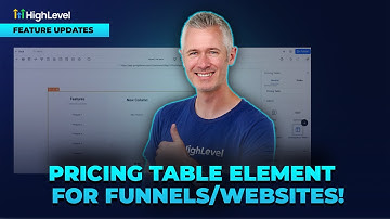 Pricing Table Element  for Funnels Websites!