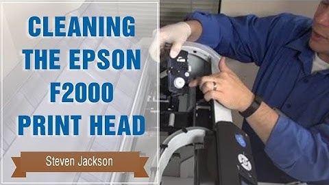 Replacing the Head Cleaning Set on Epson F2000