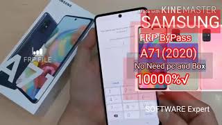 Samsung Galaxy A71 FRP Bypass A71 FRP Unlock || Software Expert