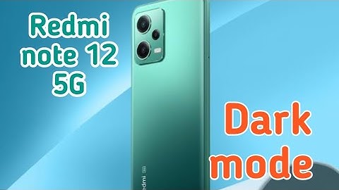 Dark Mode On In Redmi Note 12 5G, Dark Mode Enable In Redmi Note 12 5G, How To Enable Dark