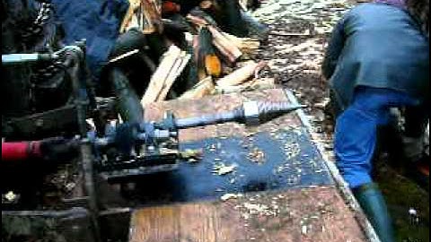 Pto screw wood splitter