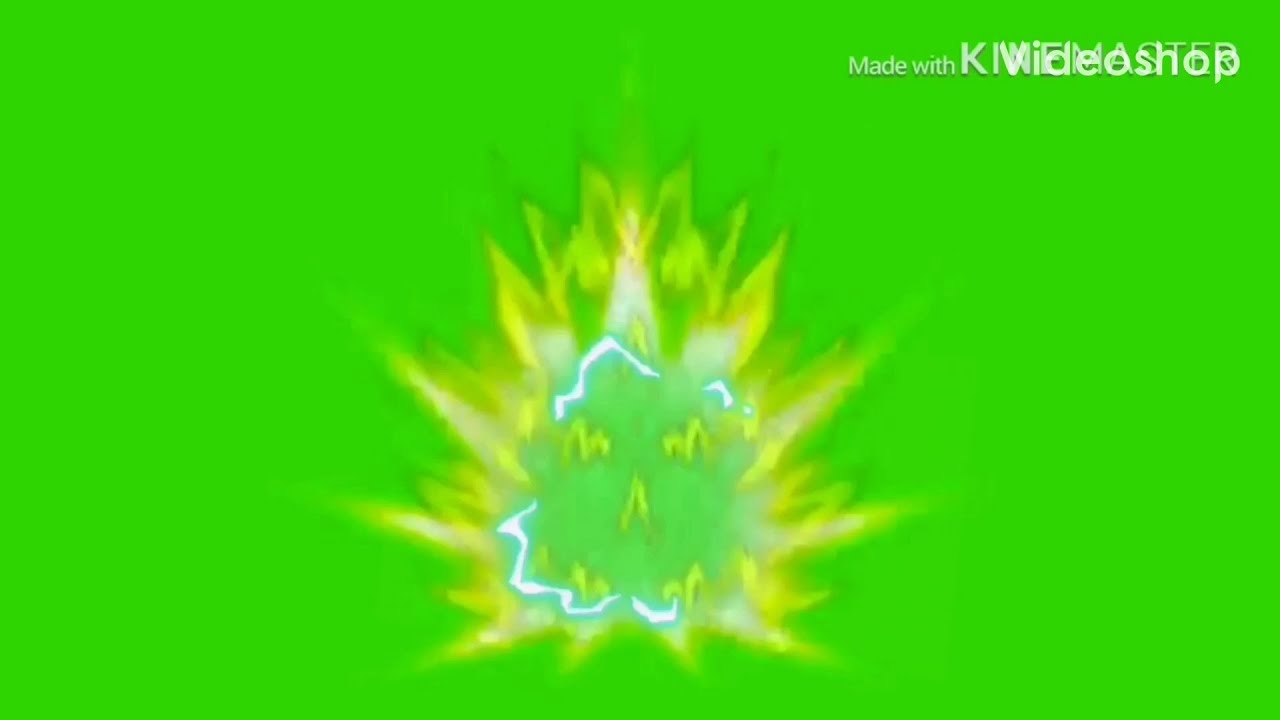 Green Screen Super Saiyan 2 Aura Free To Use Youtube