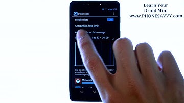 Motorola Droid Mini - How Do I Monitor Data Usage