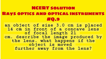 rays optics and optical instruments chapter 9 #Q.9.9 NCERT solution|Shaurya Mentor|
