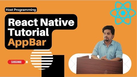 React Native Tutorial for Beginners in Hindi | AppBar