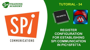 SPI REGISTER CONFIGURATION FOR PIC16F877A | TUTORIAL 34 | MPLAB IDE PROGRAMMING COURSE