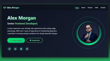 Build a Stunning Responsive & Animated Portfolio Website with HTML, CSS & JS #coding #portfolio #css