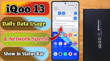 how to show daily data usage in iqoo 13 | iqoo 13 Show daily data usage, iqoo 13 show data setting