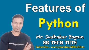 Features of Python | Python Features | Python Programming | in Telugu