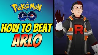 How to beat ARLO with LOW CP Pokemon in Pokemon GO