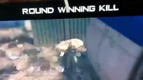 amazing throwing knife kill in scrapyard on mw2
