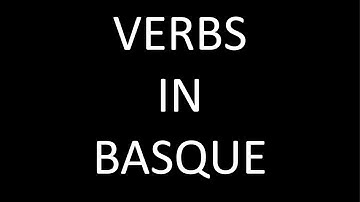 Basics of Verbs in Basque [Colors blue, yellow, orange, red explained]