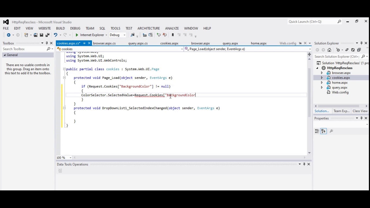HTTP REQUEST & RESPONSE CLASSES -WEB APPLICATION USING C# ...