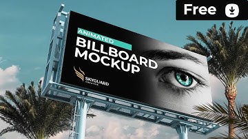 Animated Billboard mockup - Free PSD