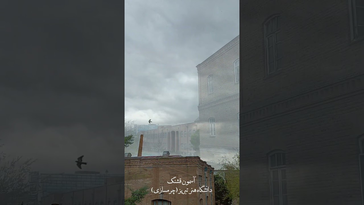 آسمون قشنگ دانشگاه هنر تبریز 🍃🩵🌿🌺🌱